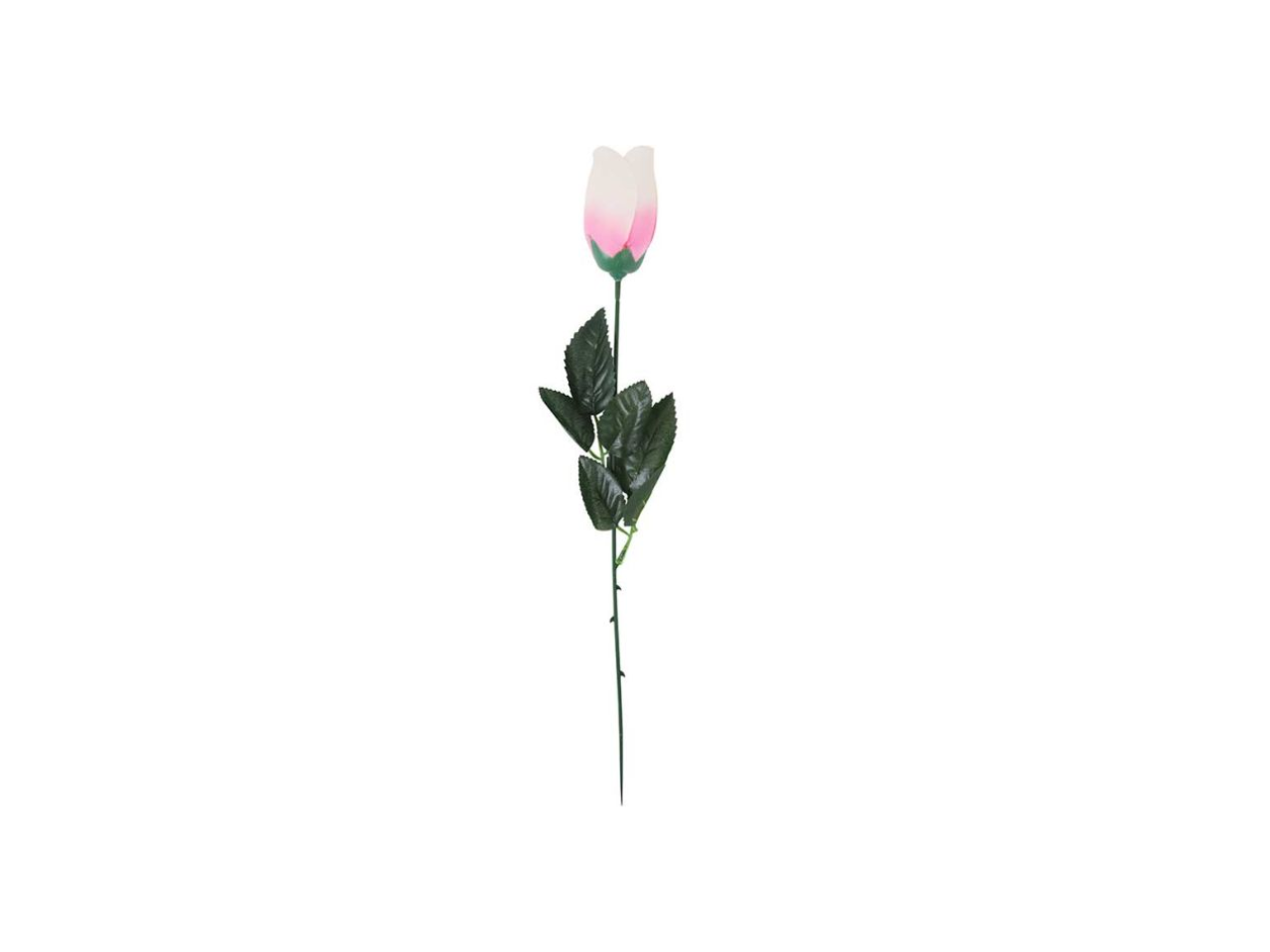 Valentine's Artificial Pink & White Rose | 63CM – Tal-Lira