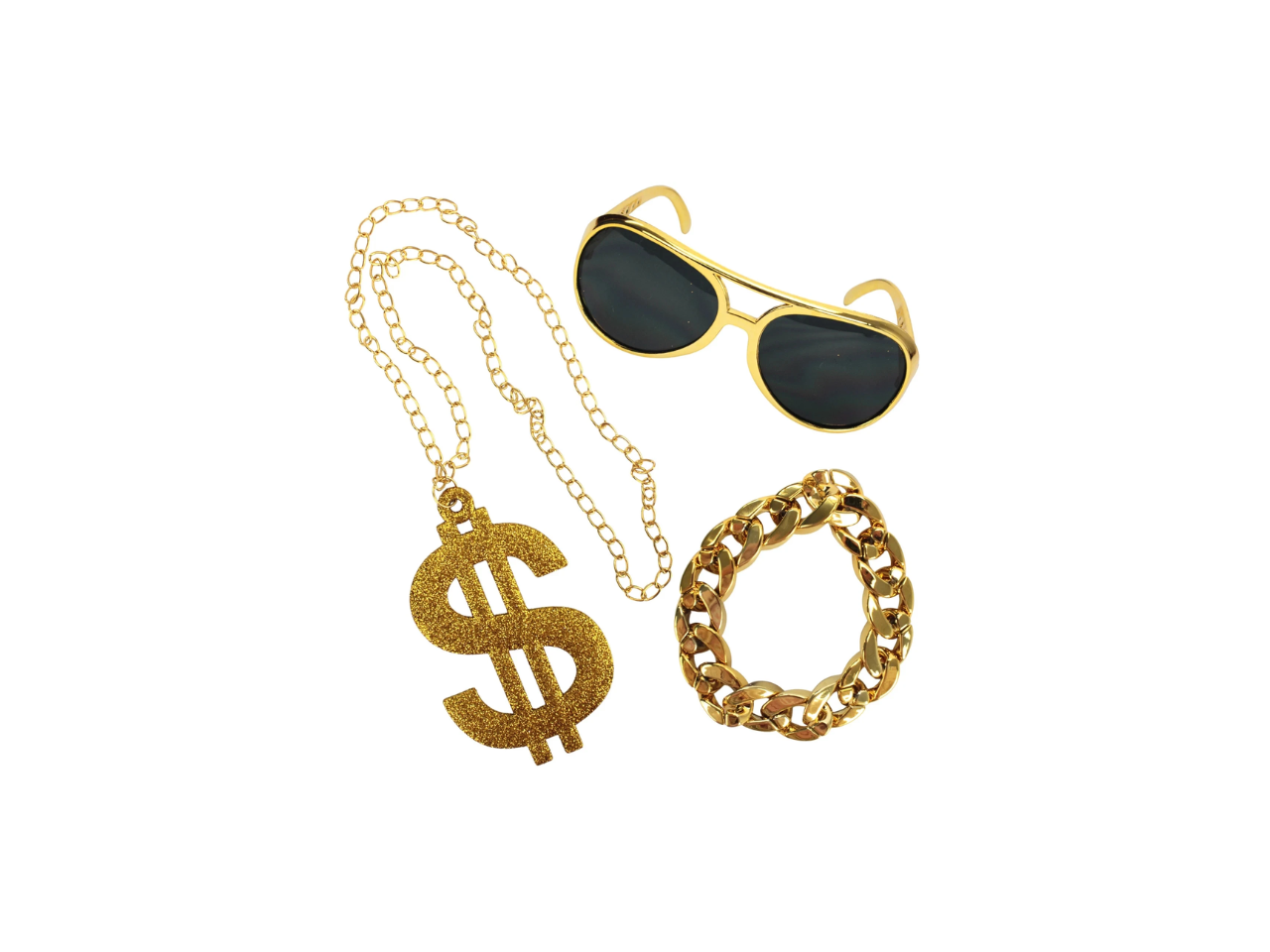 Carnival  Gold Disco  Pimp Accessory Set