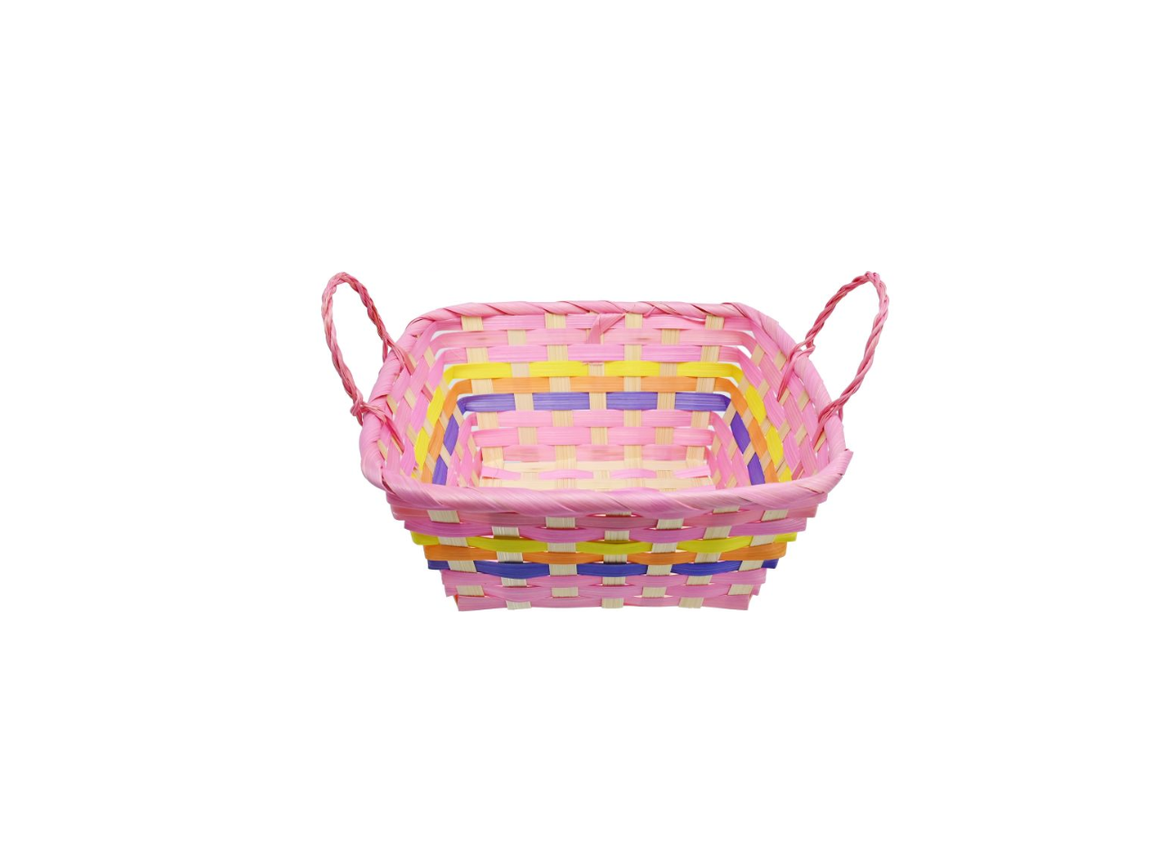 Easter Multicoloured Square Basket