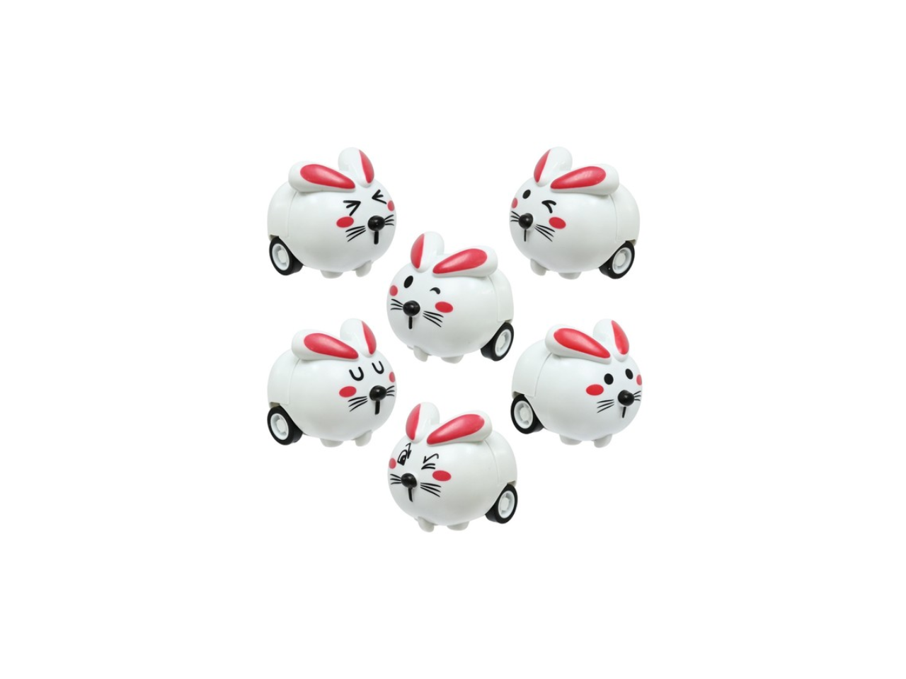 Easter Bunny Racers Pull Back 'n' Go | 6Pcs