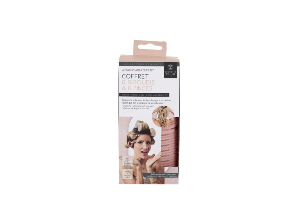 6 Curlers & 6 Hair Clips Set