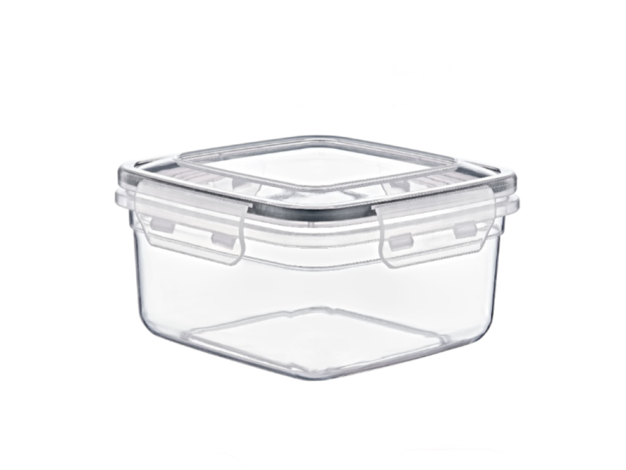 Square Shallow Airtight Food Container | 1700ML
