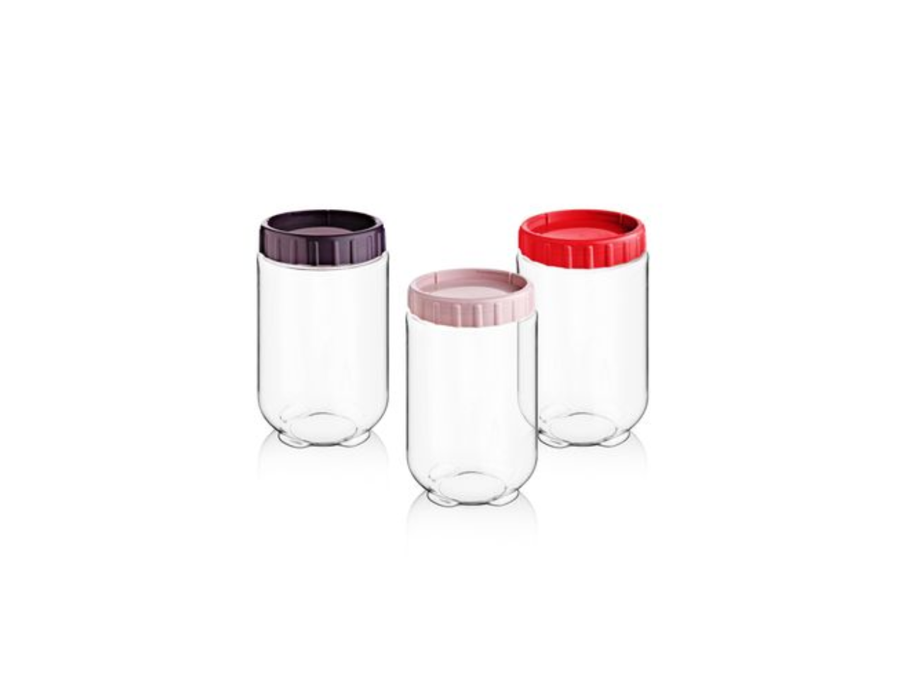 Jars with Colored Lids | Different Sizes