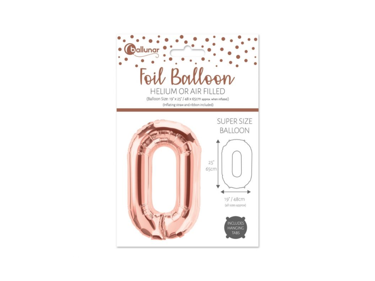 Rose Gold Foil Balloon | Different Numbers
