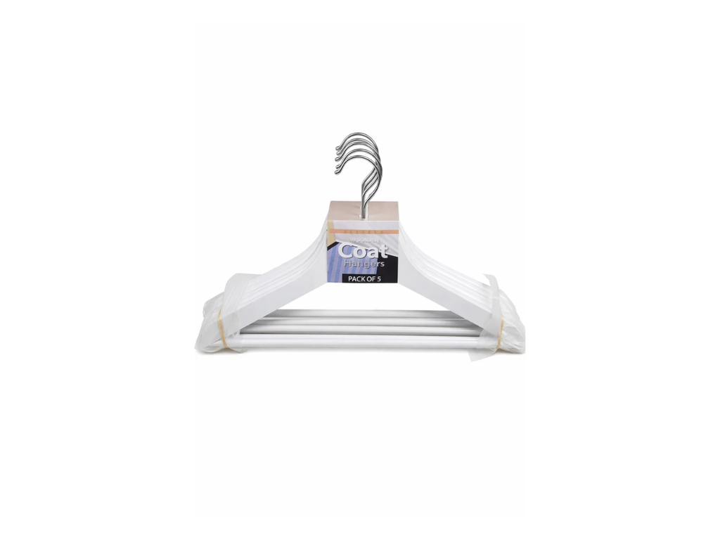 Coloured Wooden Hangers | Pack of 5