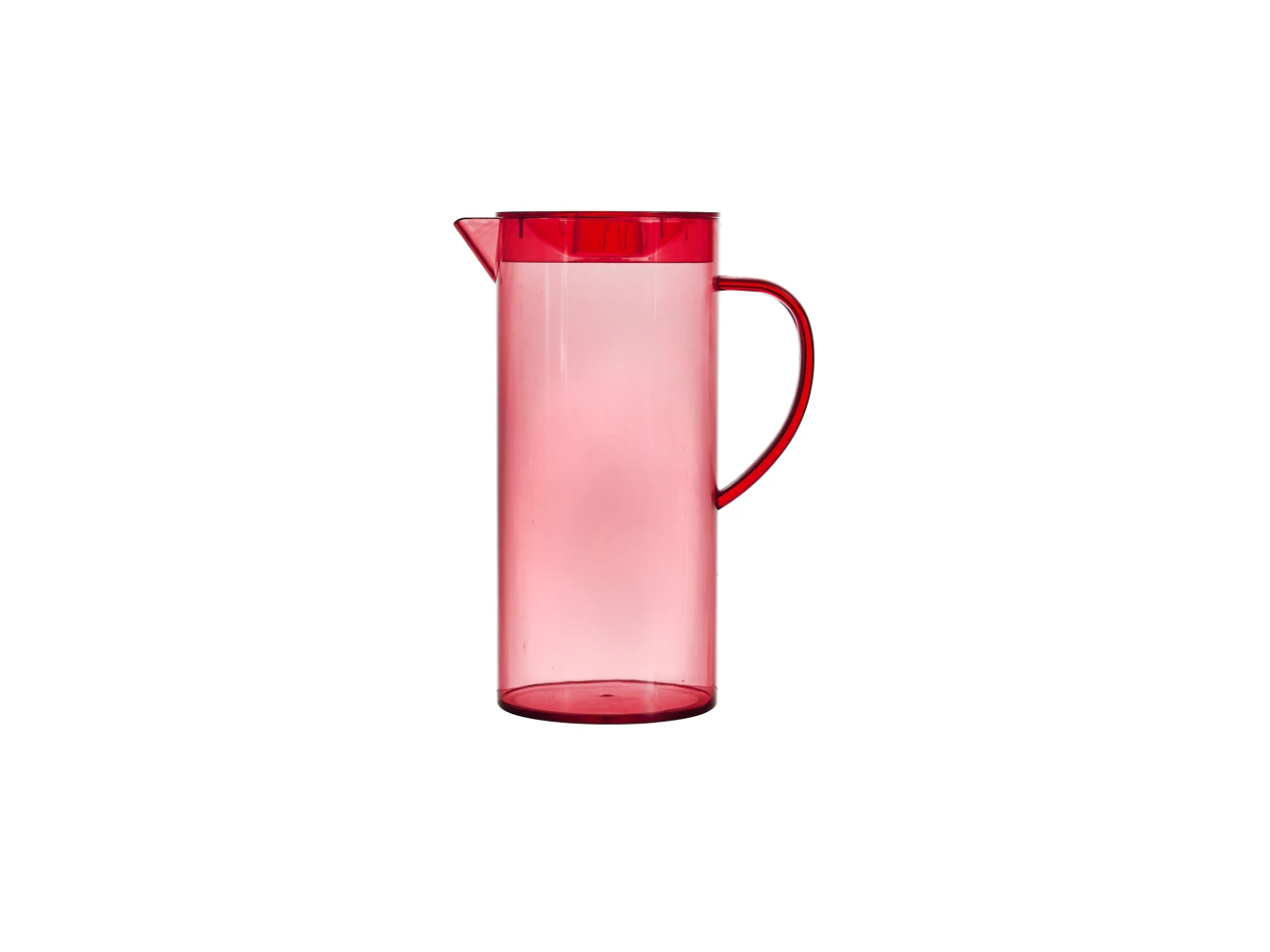 Coloured Plastic Carafe With Lid | 110CL