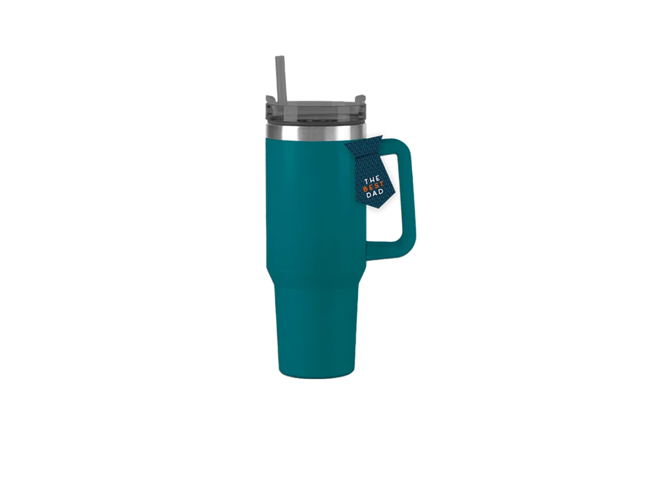 Father's Day Double Walled Tumbler With Straw And Handle |  1100ML