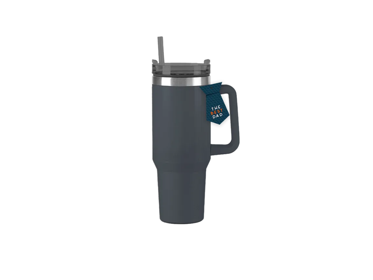 Father's Day Double Walled Tumbler With Straw And Handle |  1100ML