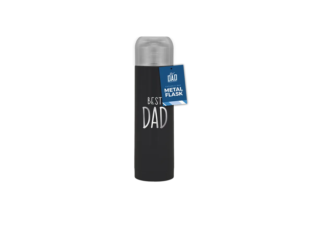Father's Day Foil Metal Flask 500ml