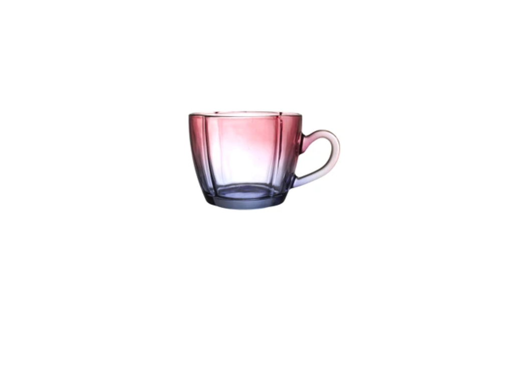 Colored Degraded Glass Cup