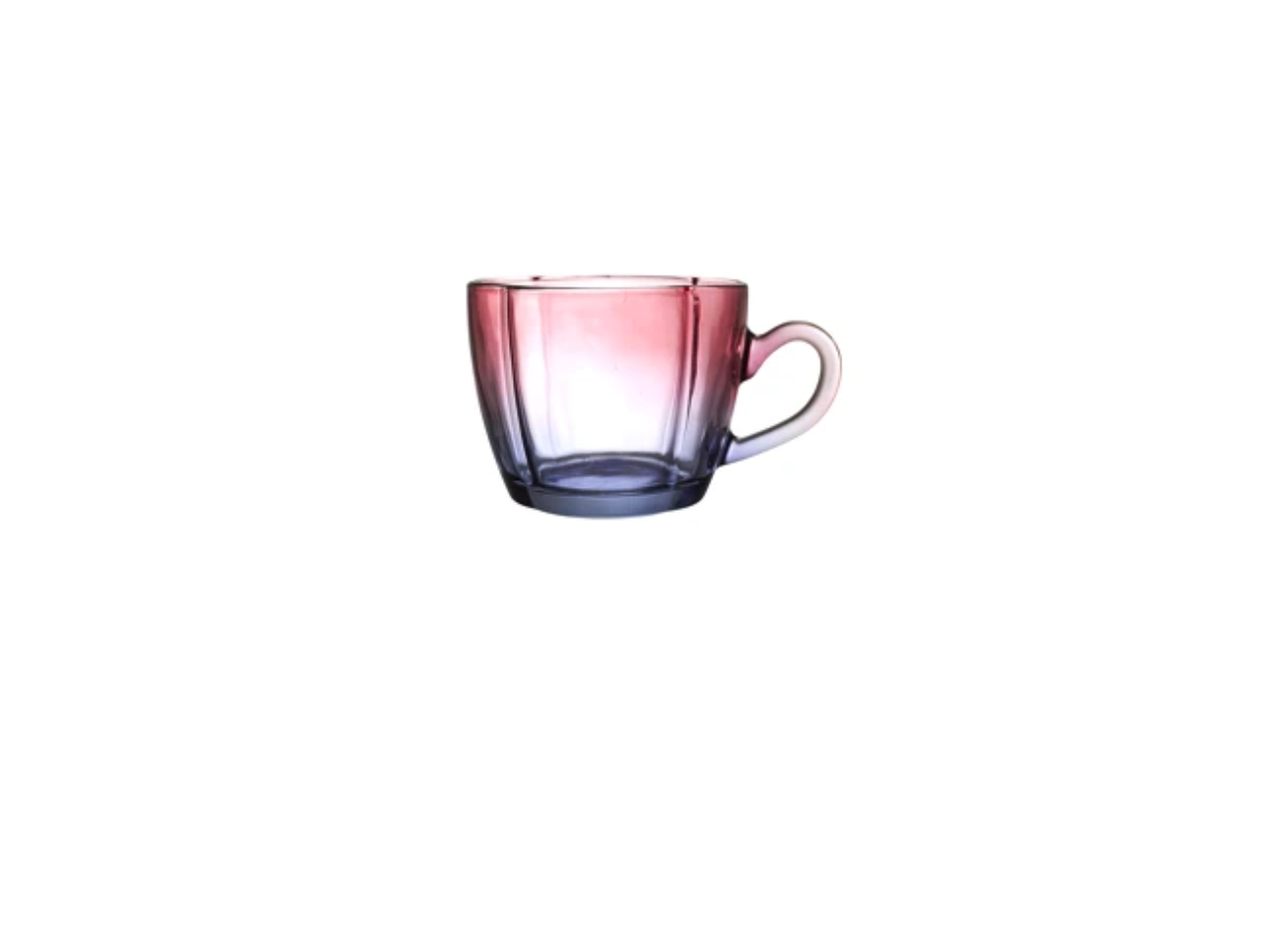 Colored Degraded Glass Cup