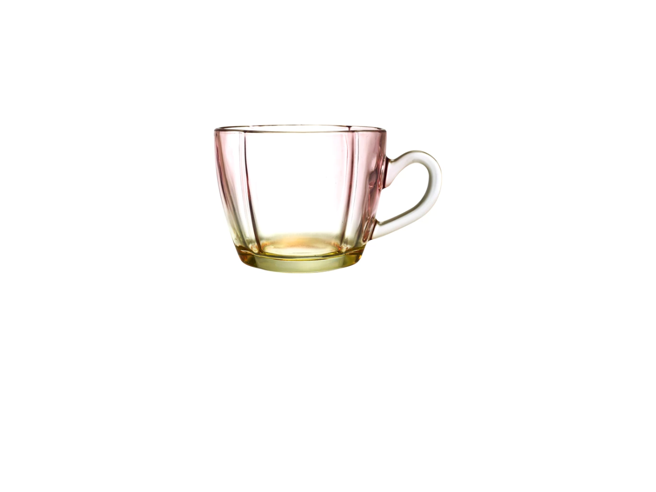 Colored Degraded Glass Cup