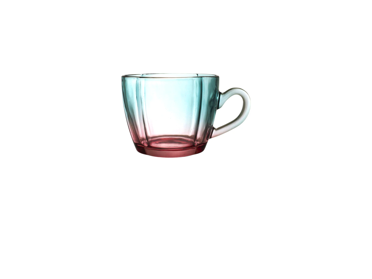 Colored Degraded Glass Cup