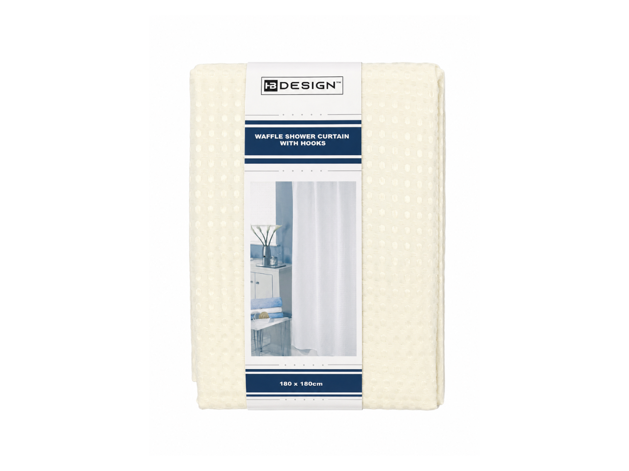 Waffle Weave Shower Curtain
