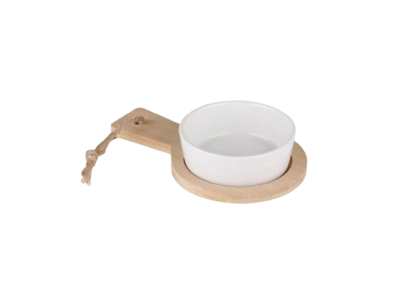 Round Porcelain Set | Bamboo Board