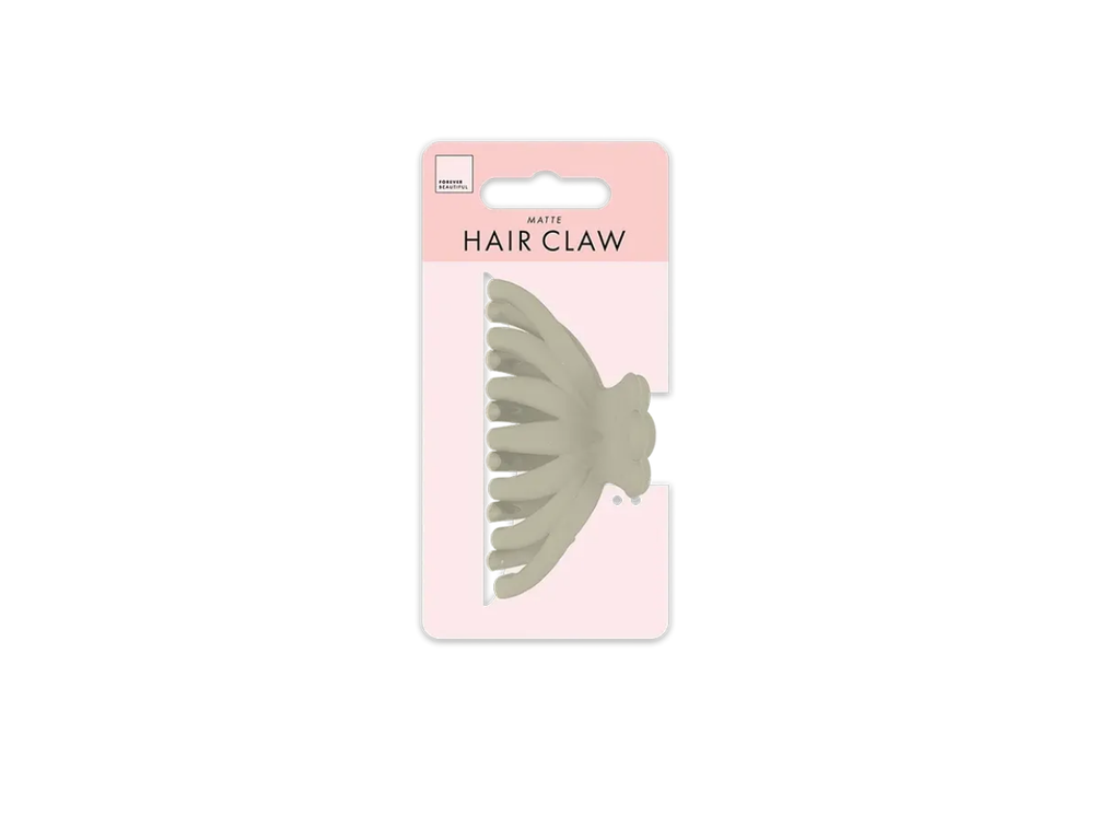 Rounded Matte Hair Claw Clip