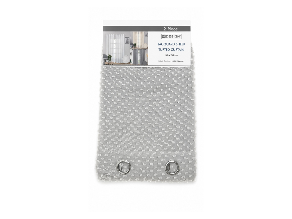 Jacquard Sheer Tufted Curtain | 140X240CM