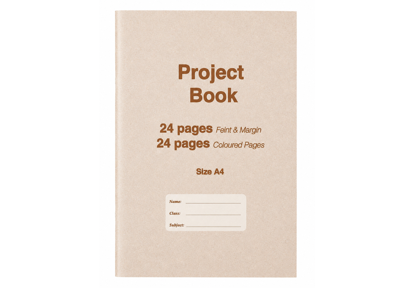 A4 Project Book | 24 Pages