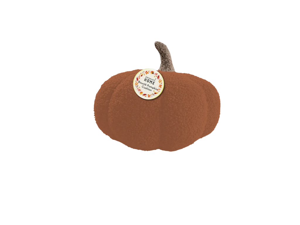 Autumnal Boucle Pumpkin Cushion | 28CM