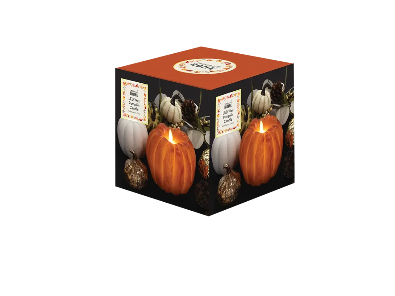 Autumnal LED Wax Pumpkin Candle