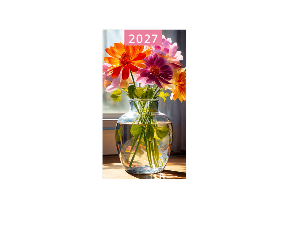 Floral Collection Week to View Slim Diary | 2027