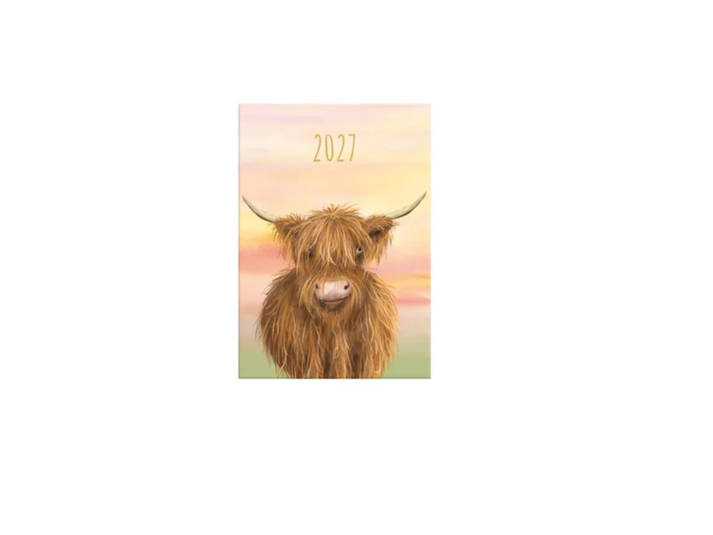 A5 Highland Cows  Week to View Diary | 2027