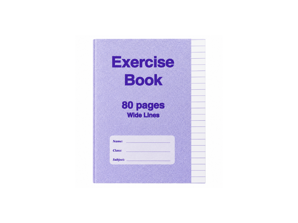 Exercise Book A5 Wide Lines | 80 Pages | Pack of 4