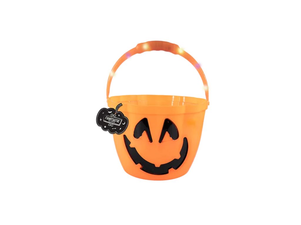 Halloween Light Up Treat Bucket