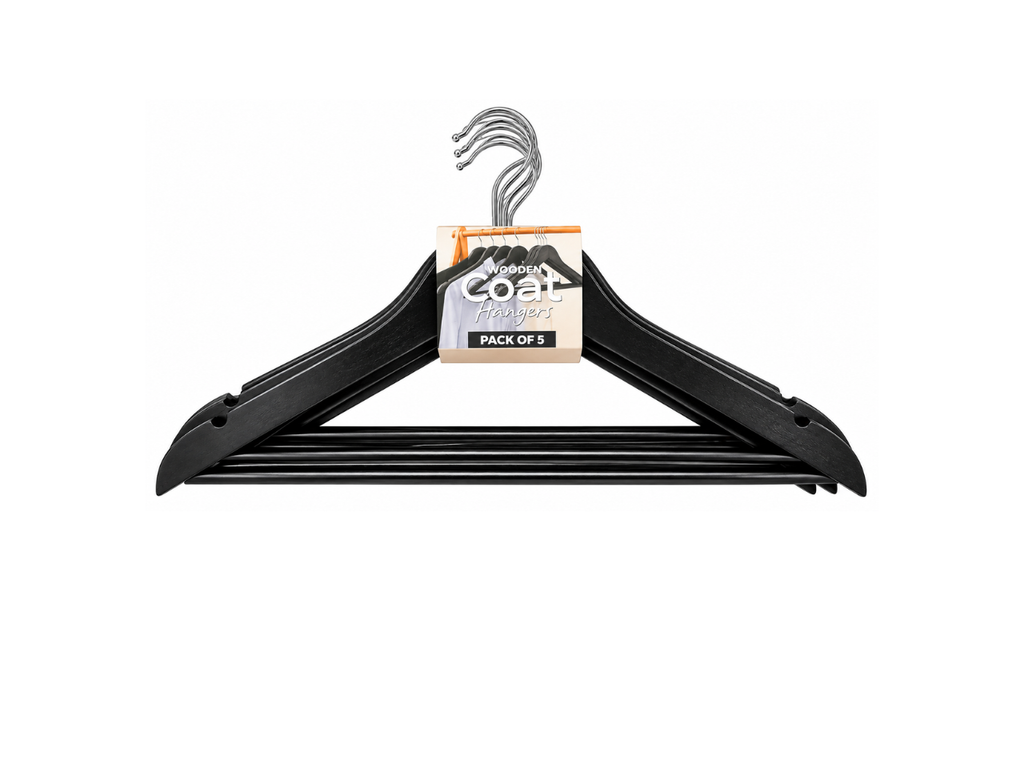 Wooden Coat Hangers | Pack of 5