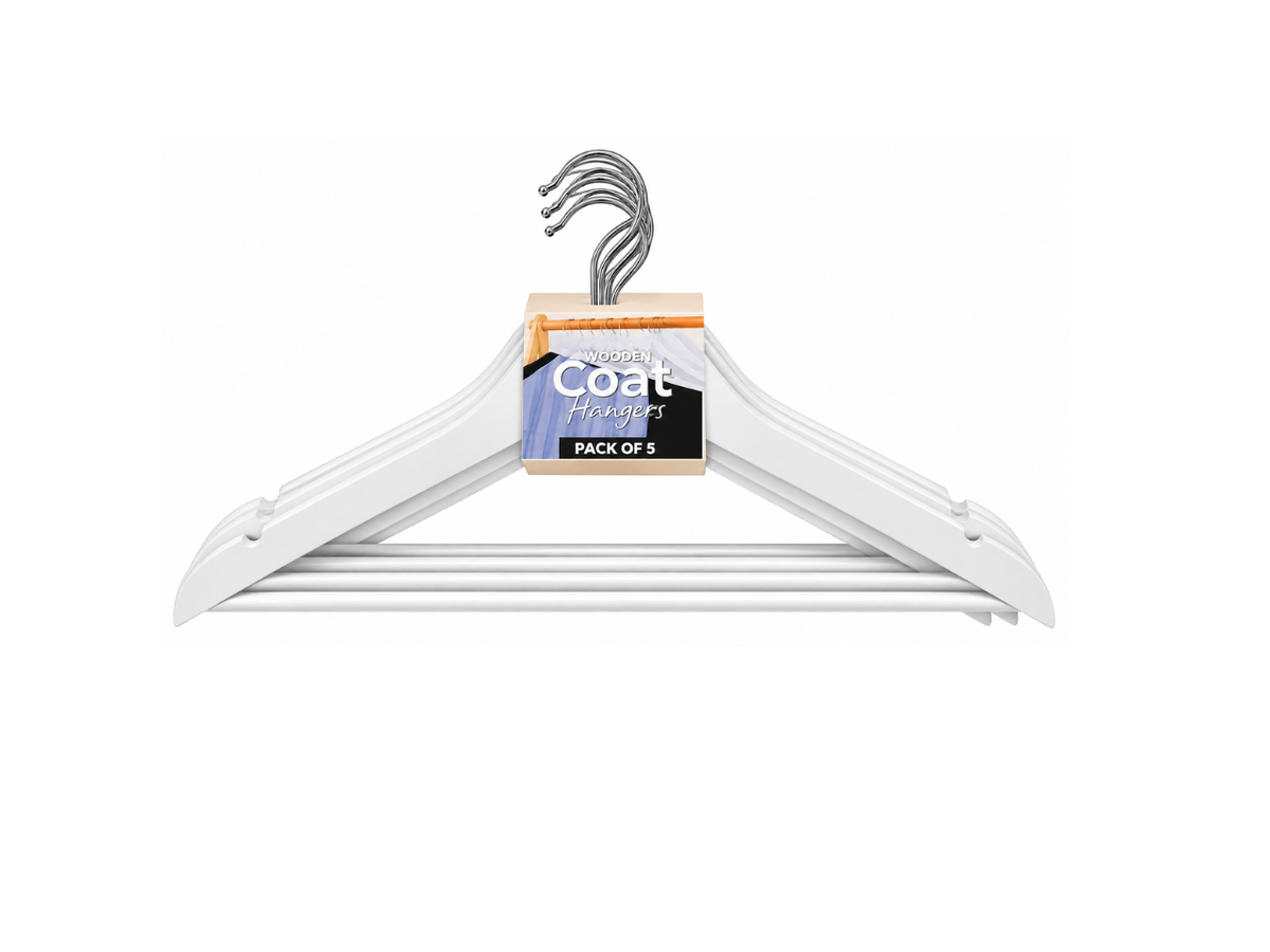Wooden Coat Hangers | Pack of 5
