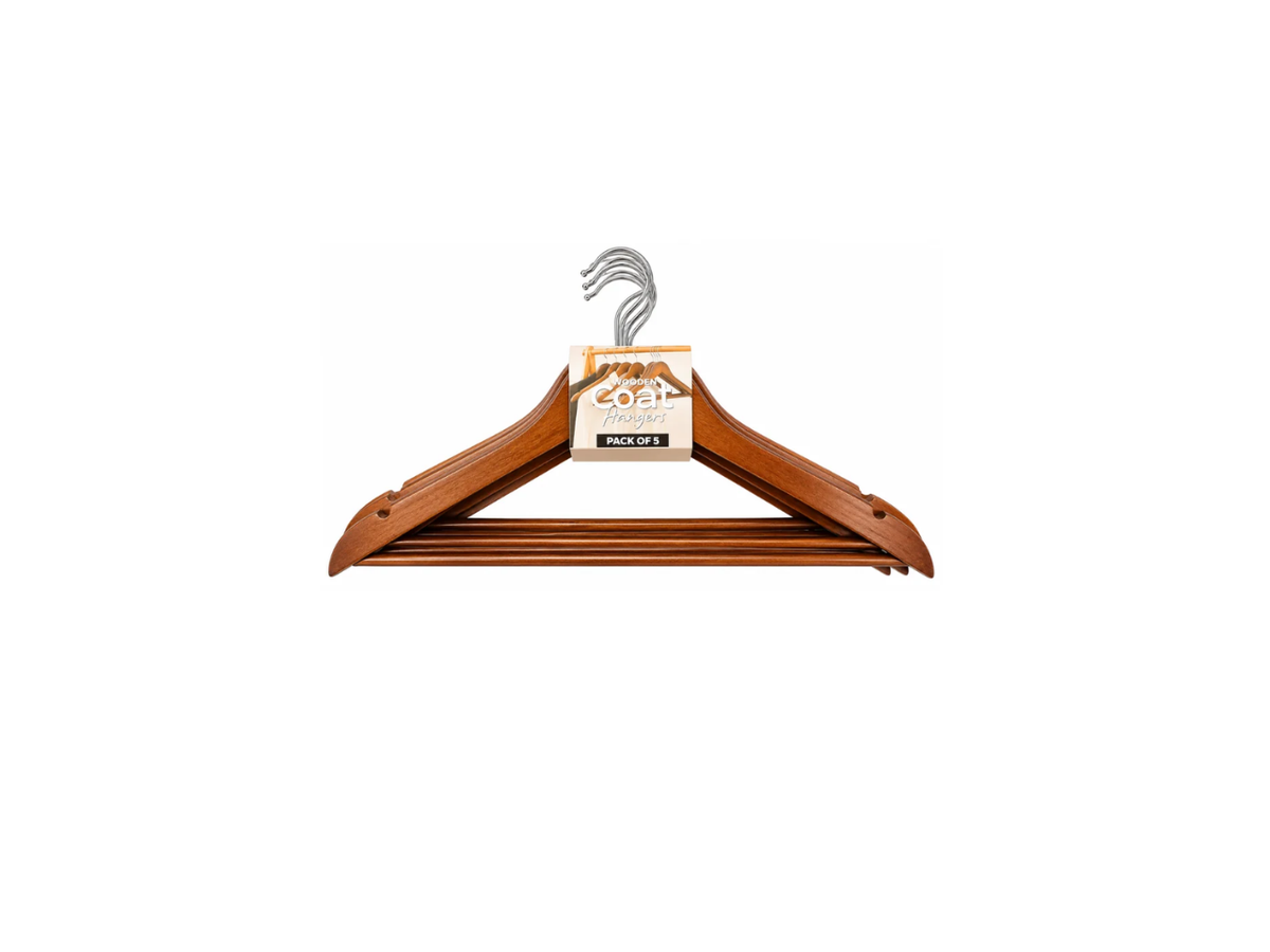 Wooden Coat Hangers | Pack of 5