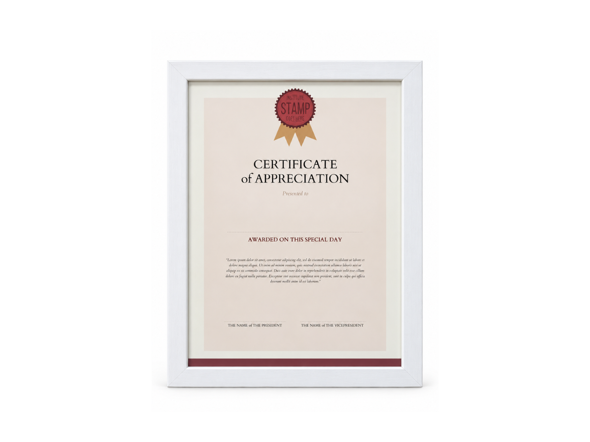 A4 Certificate Frame | 21X29.7CM