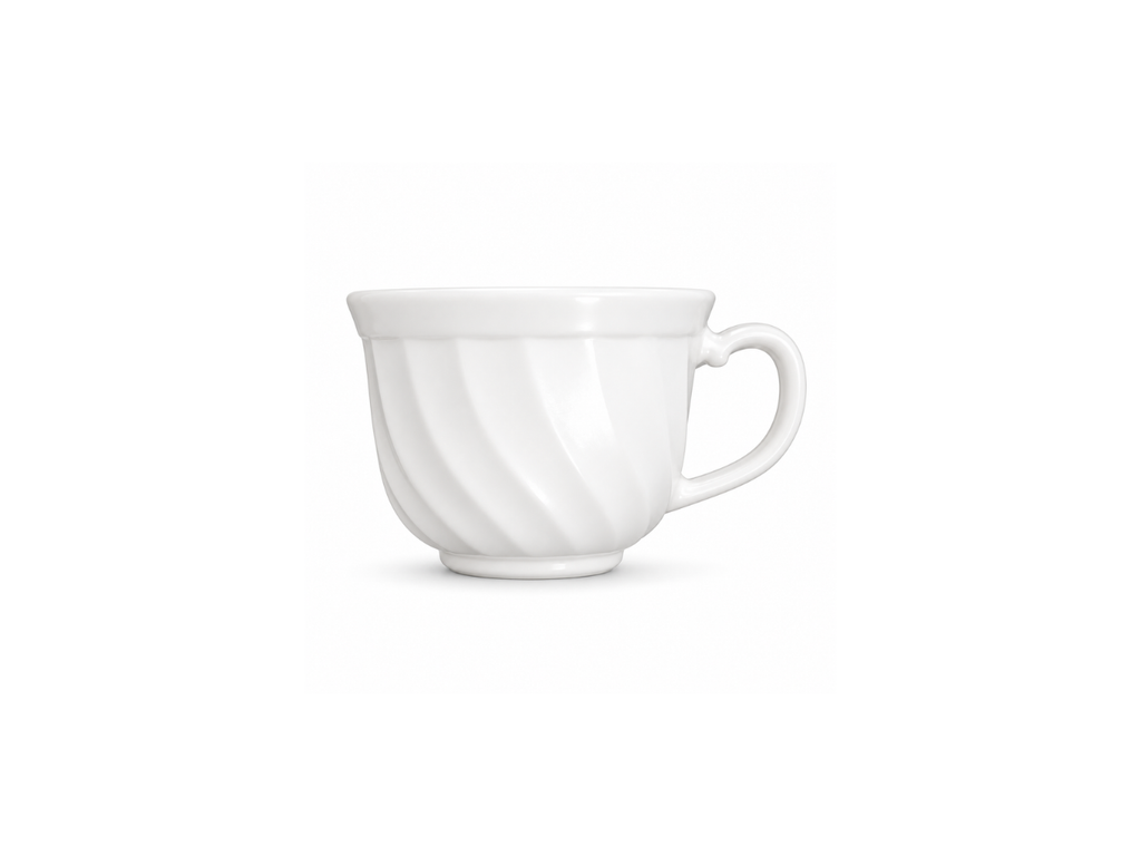 White Cup & Saucer