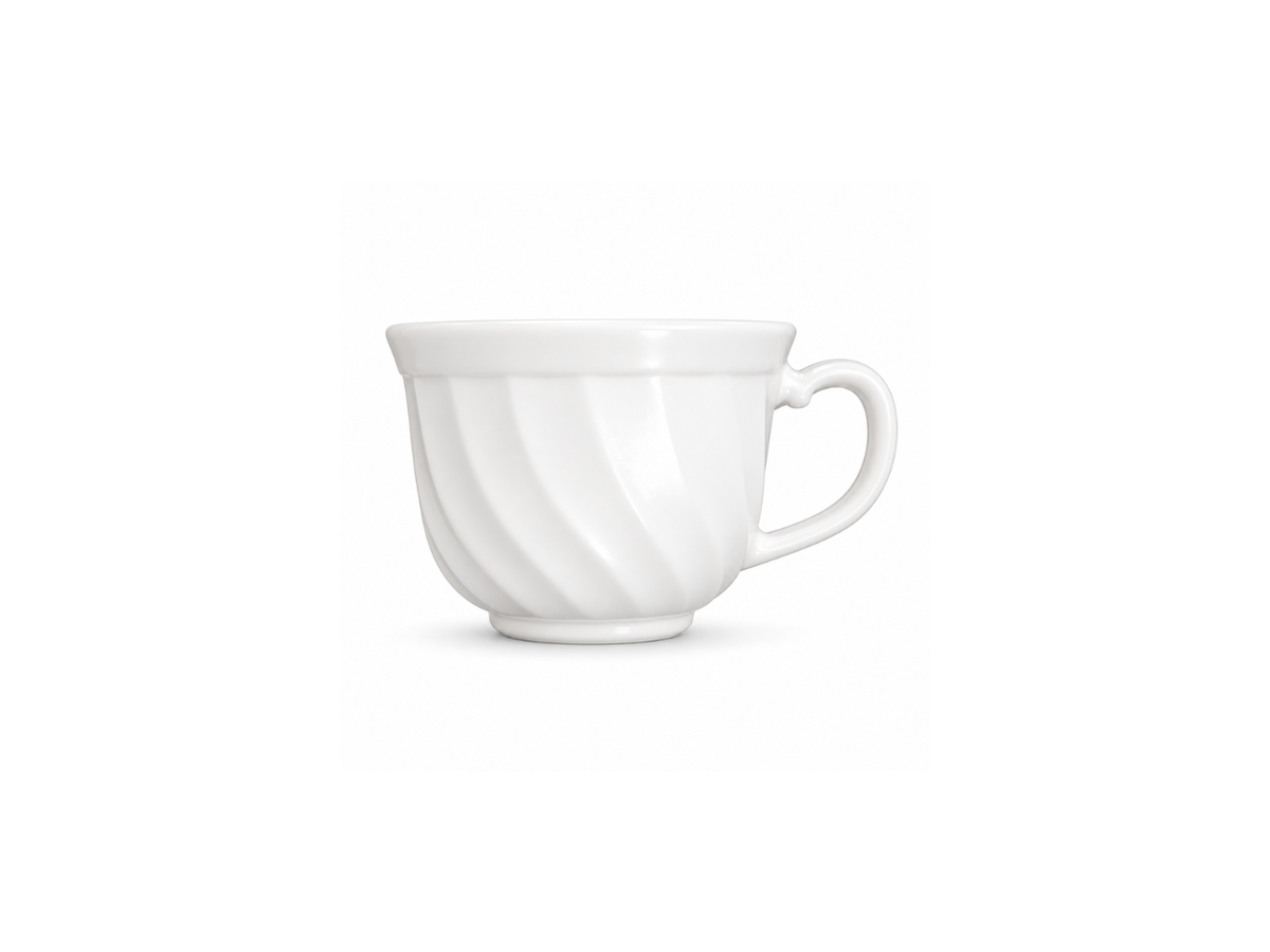 White Cup & Saucer