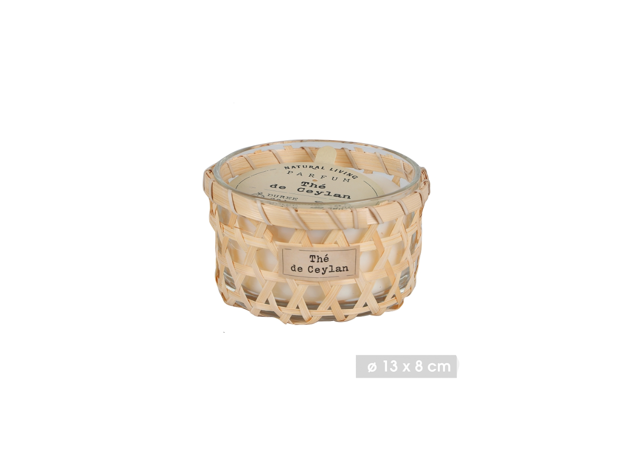 Scented Candle With Cane Decoration