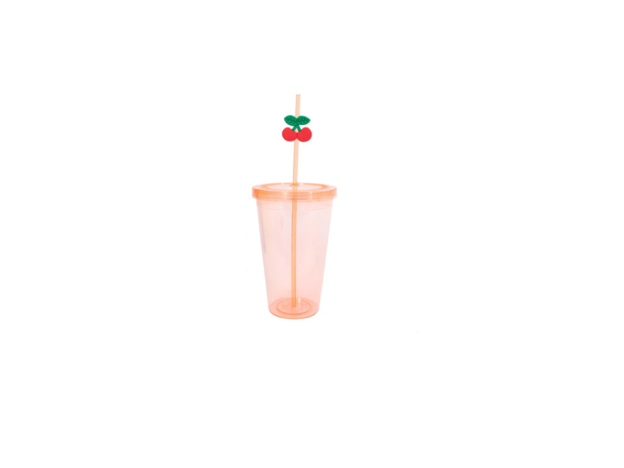 Plastic Drinks Tumbler with Lids & Straws