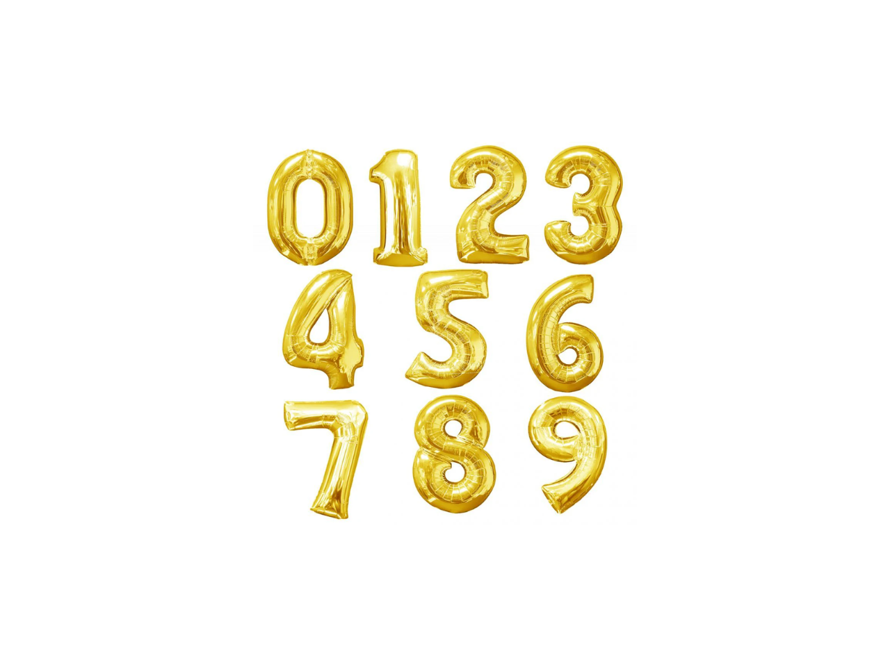 Number Foil Balloon | Gold  | 85 CM