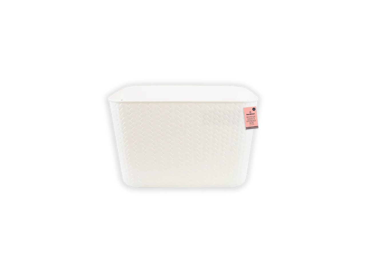 Rattan Effect Storage Box with Handles |  13L