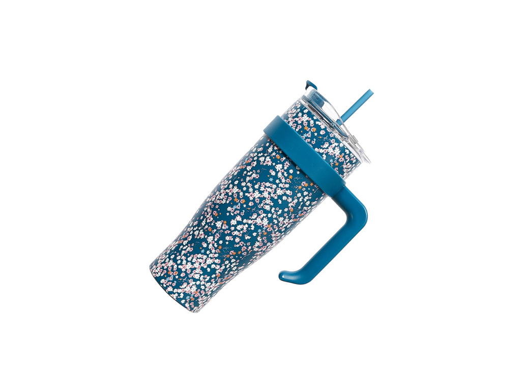 Miami Micro Floral Travel Mug