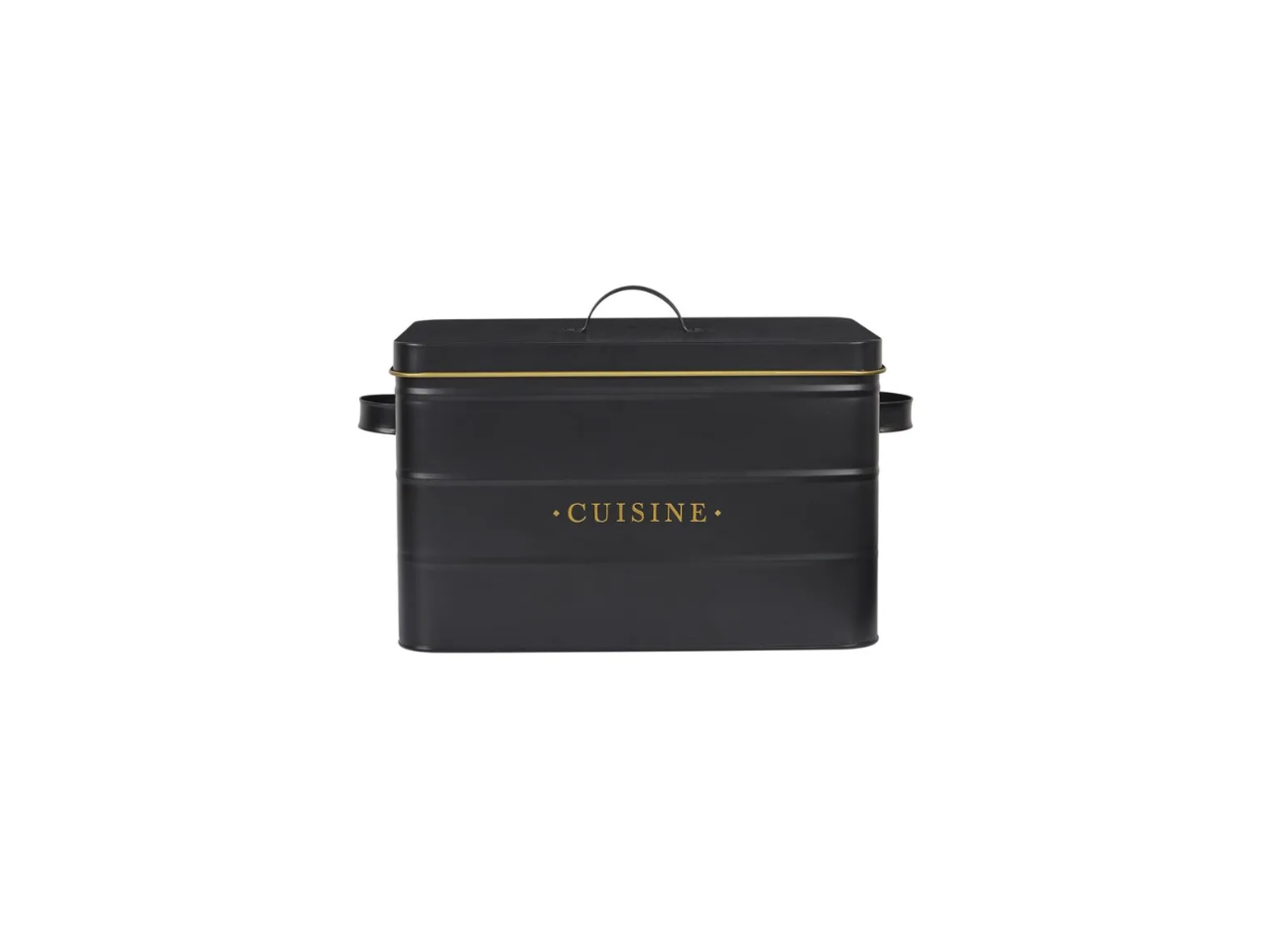 Black & Gold Metal Kitchen Box