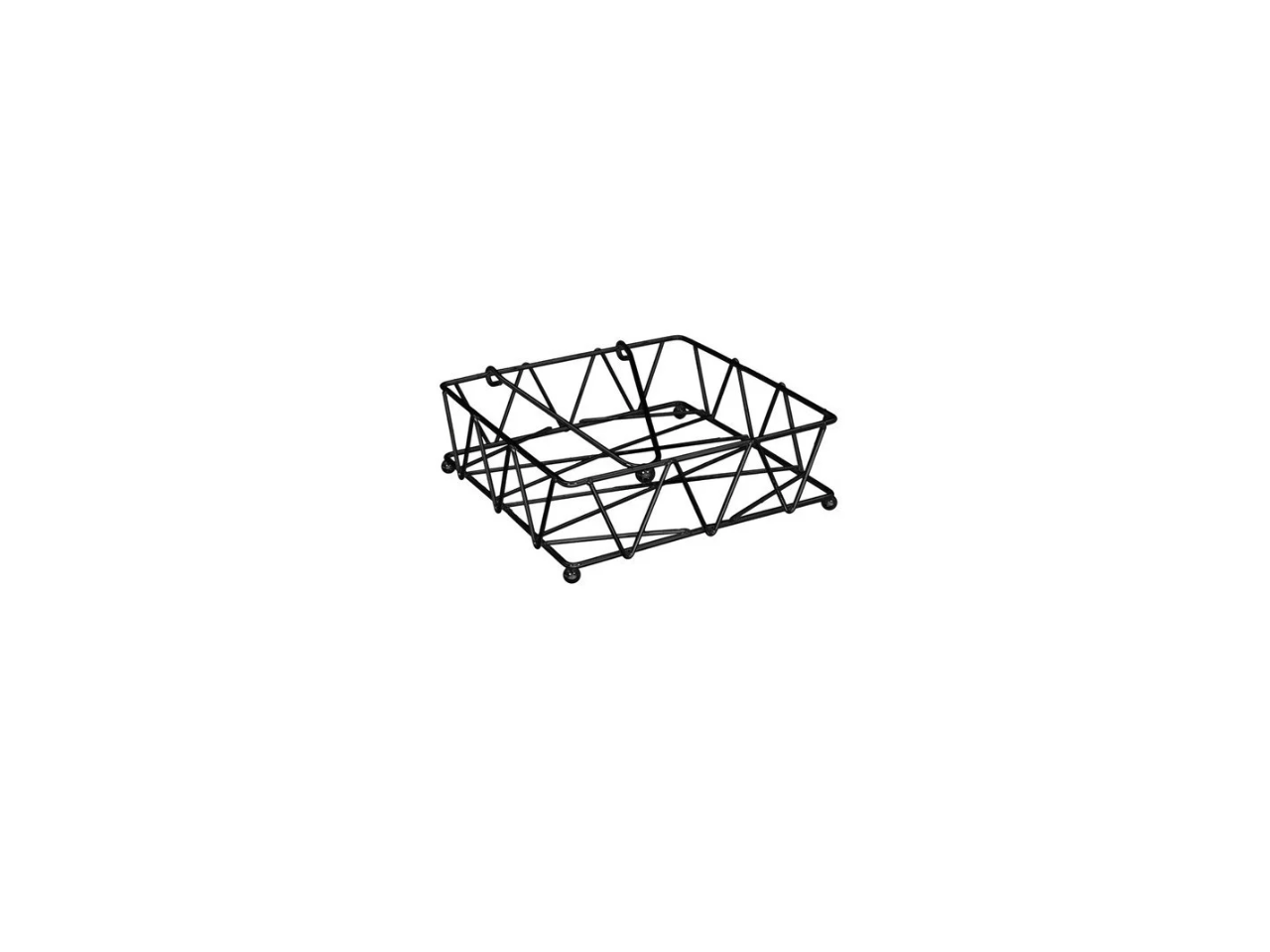 Black Wired Tissue Rack