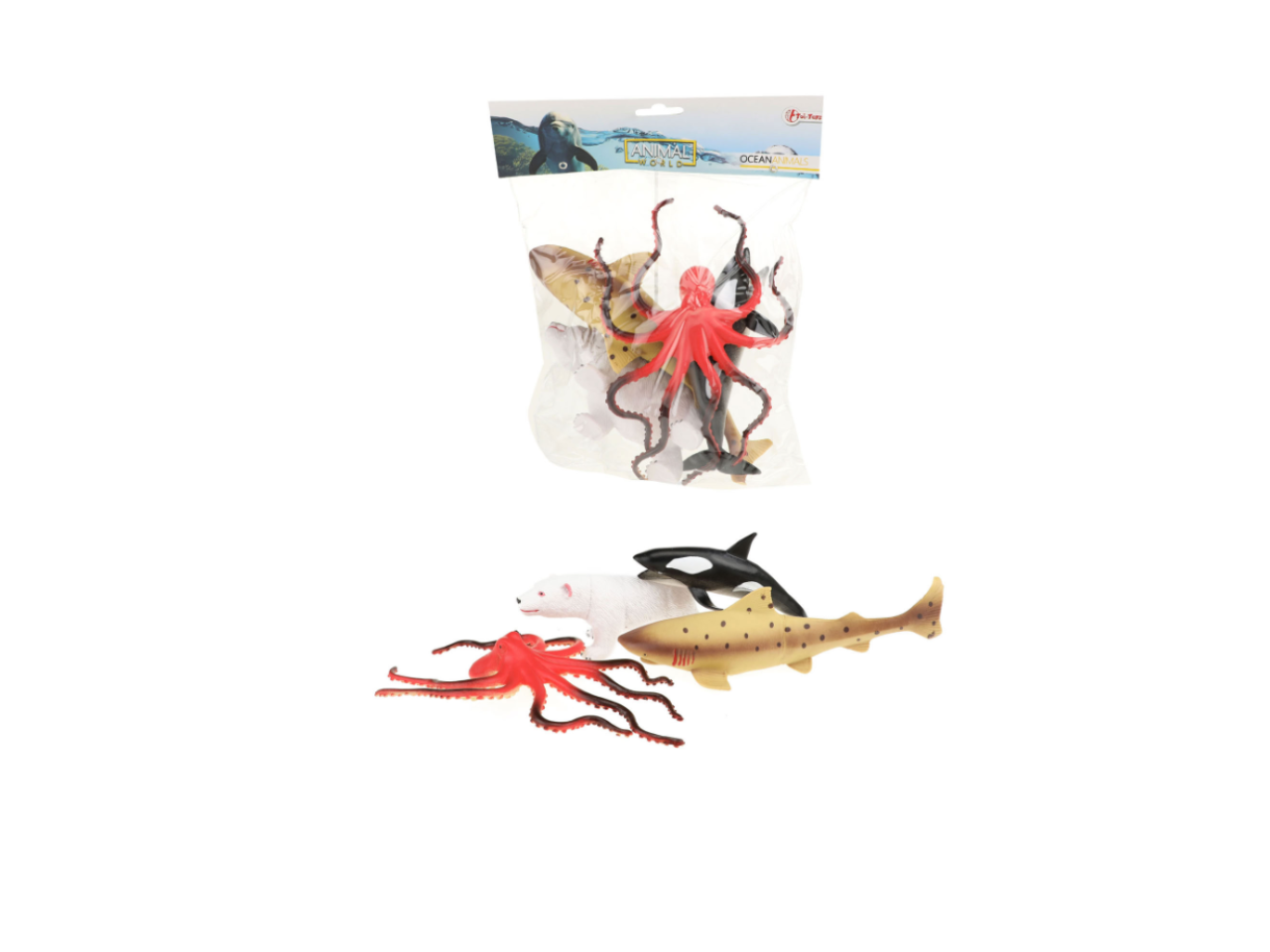Animal World Sea Animals Deluxe | 5 PCS