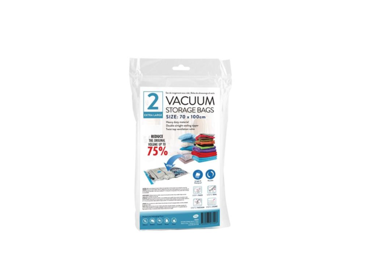 Vacuum Storage Bags Pack of 2  | 70X100 CM