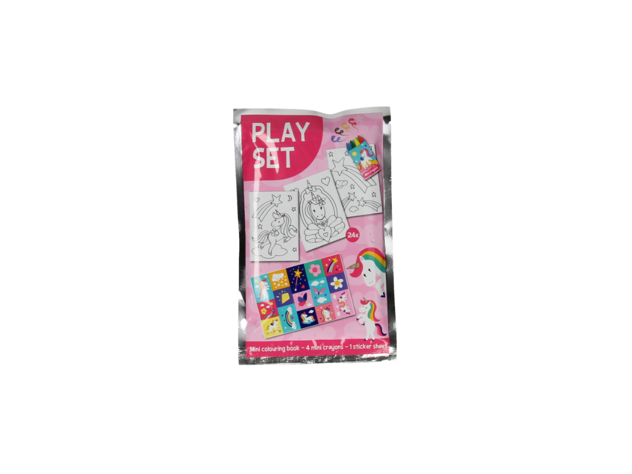 Unicorn  Set | Coloring Book, Crayons & Sticker Sheet