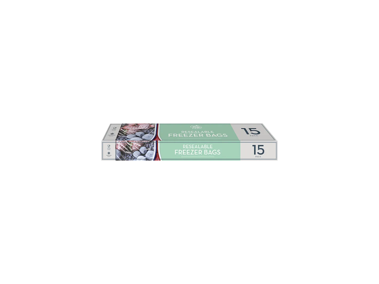 Resealable Freezer Bags |  15 Pcs