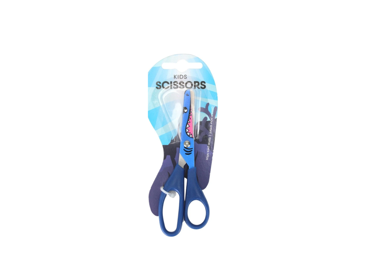 Kids Coloured Animal Print Scissors