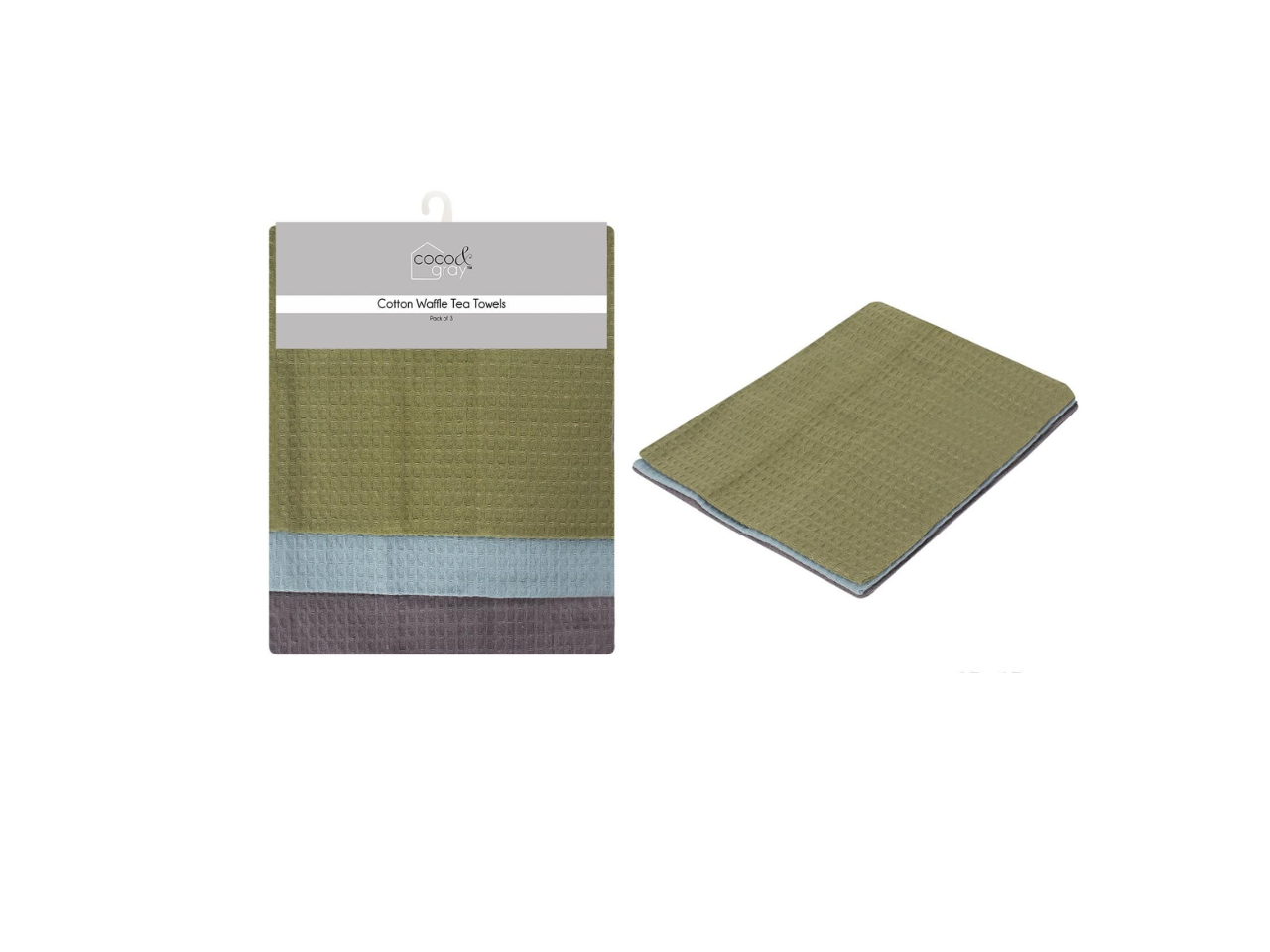 Cotton Waffle Tea Towel | Pack of 3
