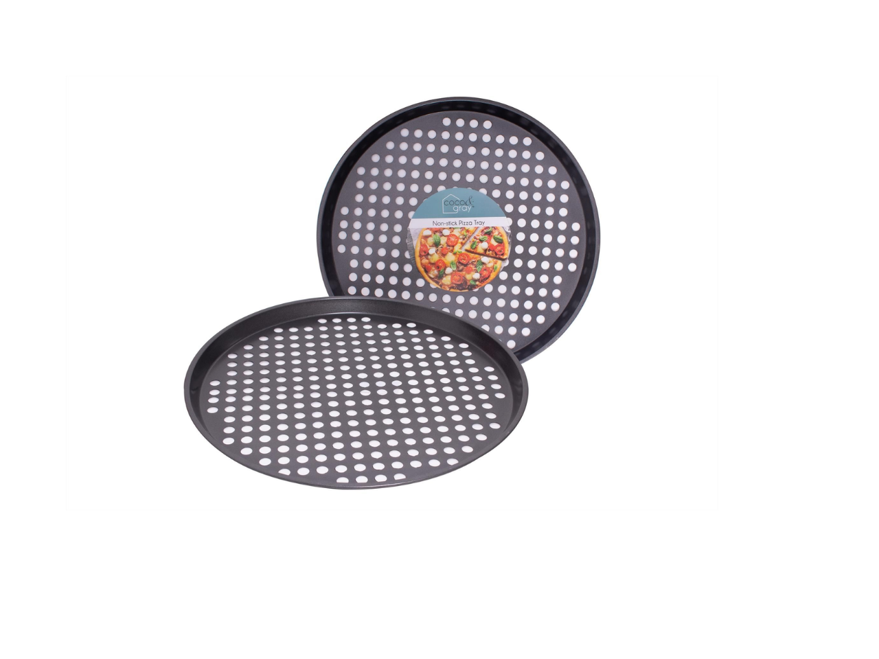 Non-stick Pizza Baking Tray With Holes |  33CM