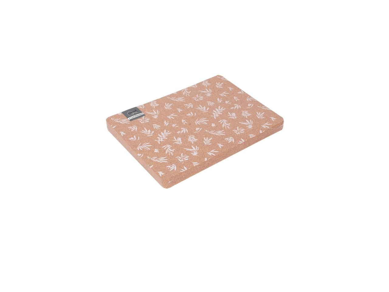 Cork Placemat White Print | 4 Pcs