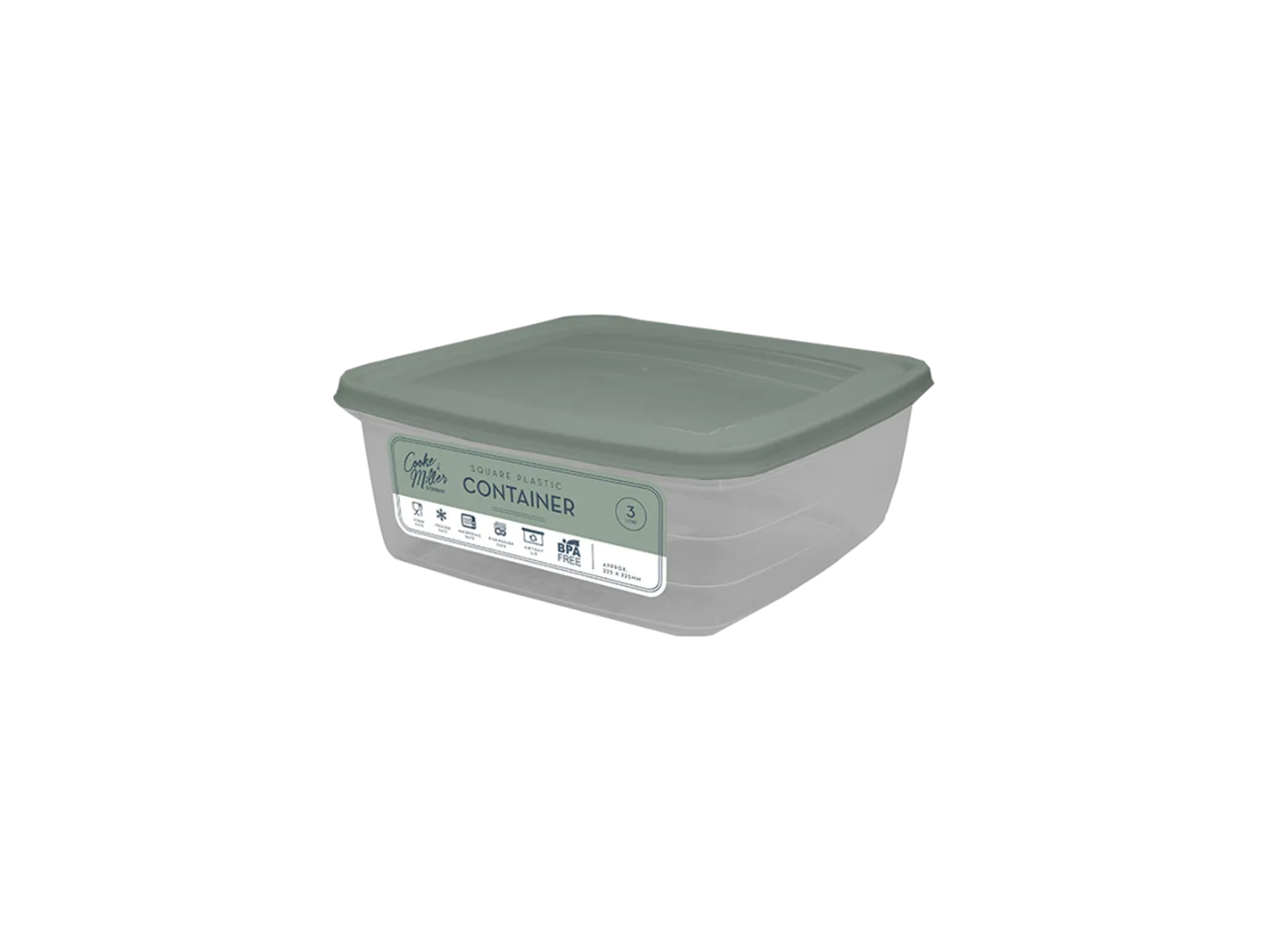 Natural Plastic Container |  3L